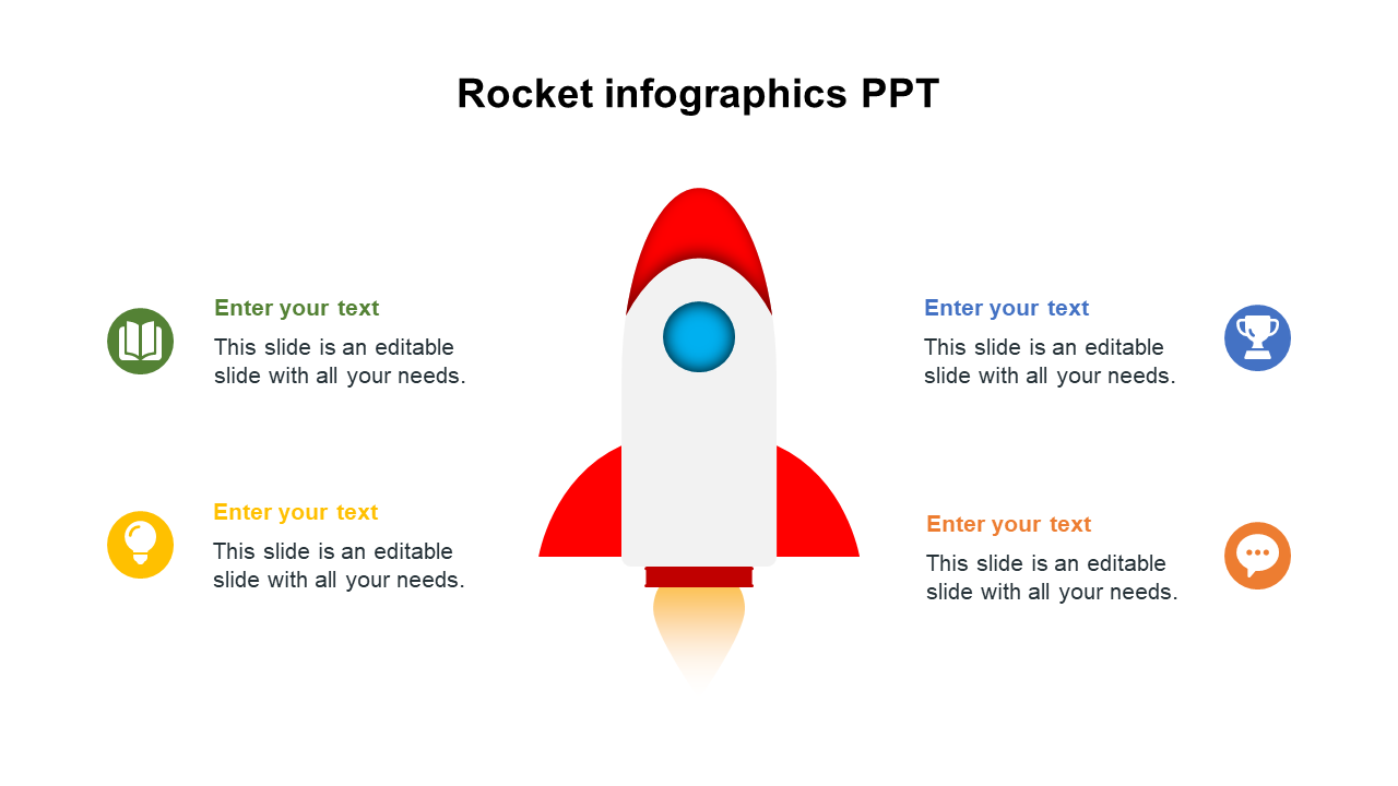 Rocket infographics PPT